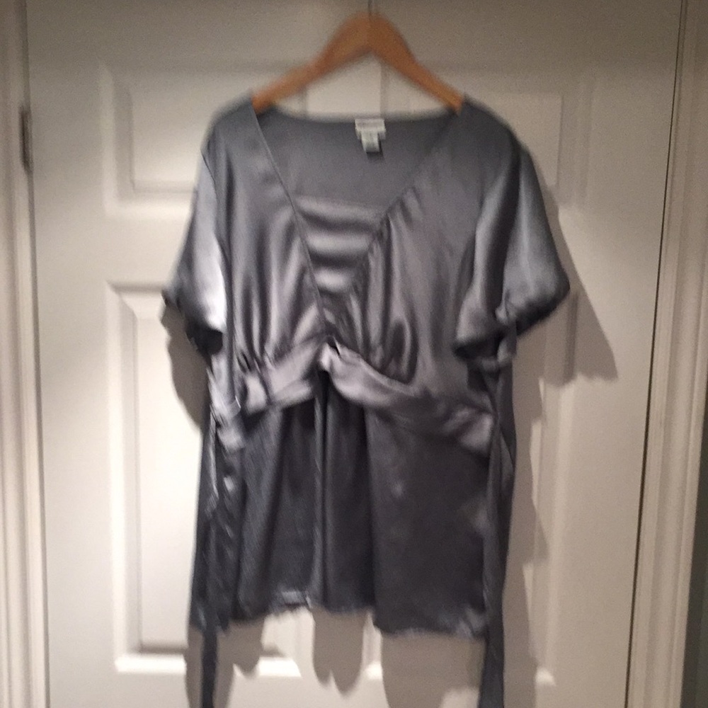 Motherhood Maternity Tie Waist Blouse